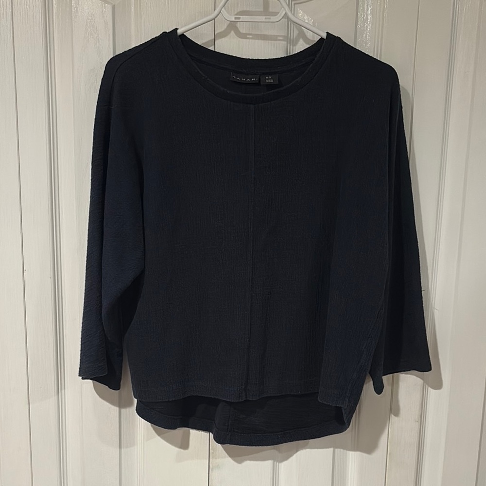 SOLD T Tahari Women's Black Sweatshirt